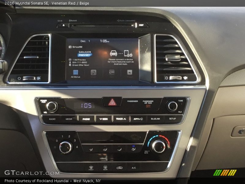 Venetian Red / Beige 2016 Hyundai Sonata SE