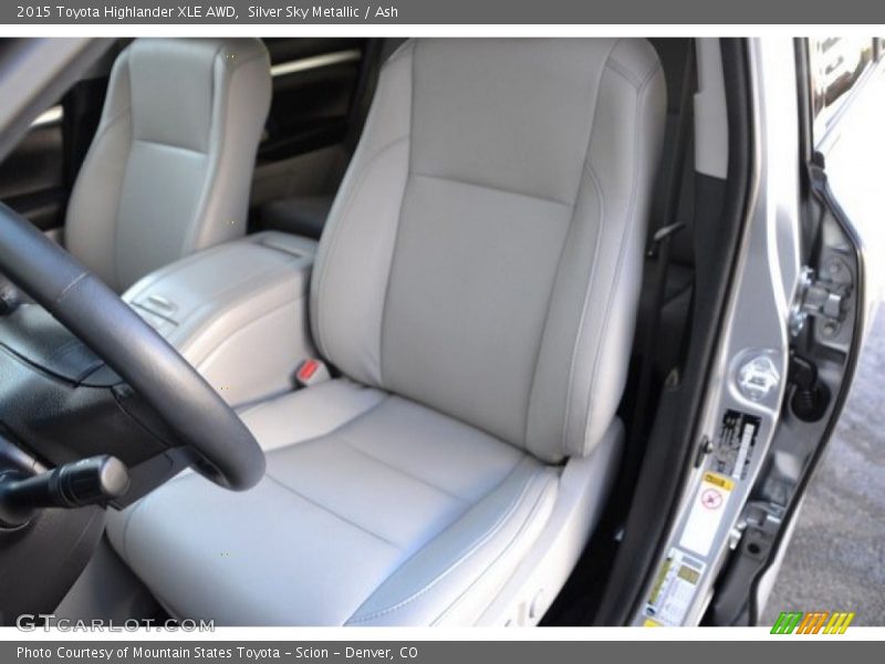 Silver Sky Metallic / Ash 2015 Toyota Highlander XLE AWD