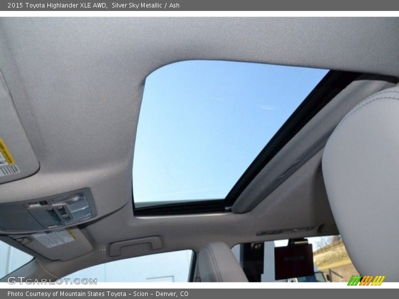 Silver Sky Metallic / Ash 2015 Toyota Highlander XLE AWD