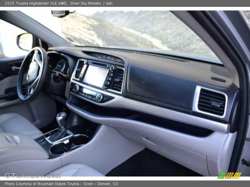 Silver Sky Metallic / Ash 2015 Toyota Highlander XLE AWD