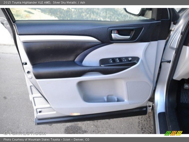 Silver Sky Metallic / Ash 2015 Toyota Highlander XLE AWD