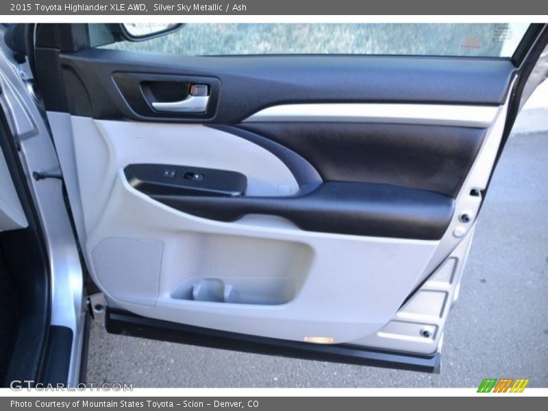 Silver Sky Metallic / Ash 2015 Toyota Highlander XLE AWD