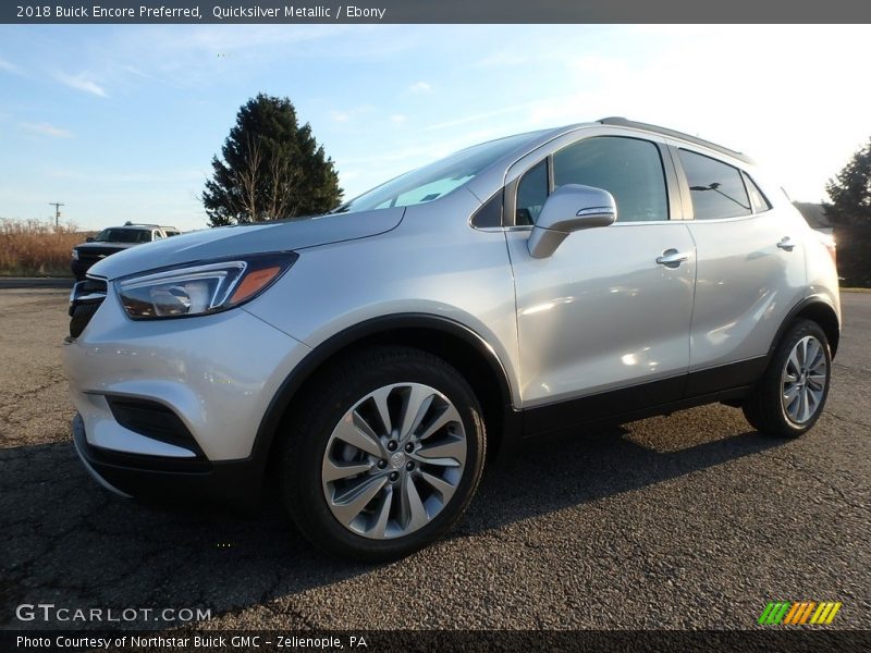 Quicksilver Metallic / Ebony 2018 Buick Encore Preferred