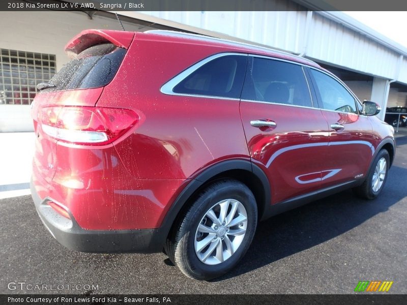 Sangria / Black 2018 Kia Sorento LX V6 AWD