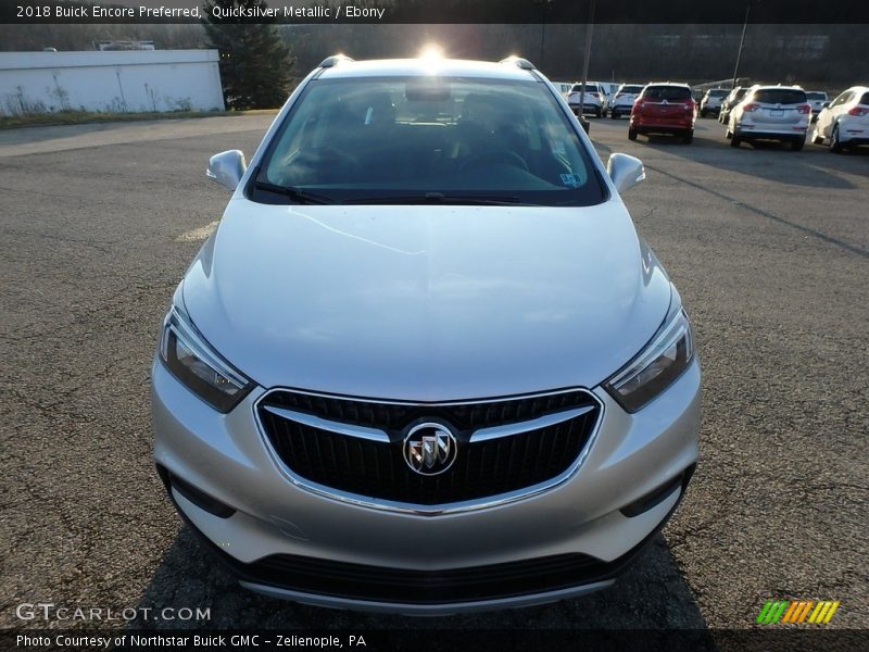 Quicksilver Metallic / Ebony 2018 Buick Encore Preferred