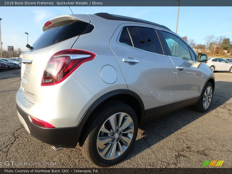 Quicksilver Metallic / Ebony 2018 Buick Encore Preferred