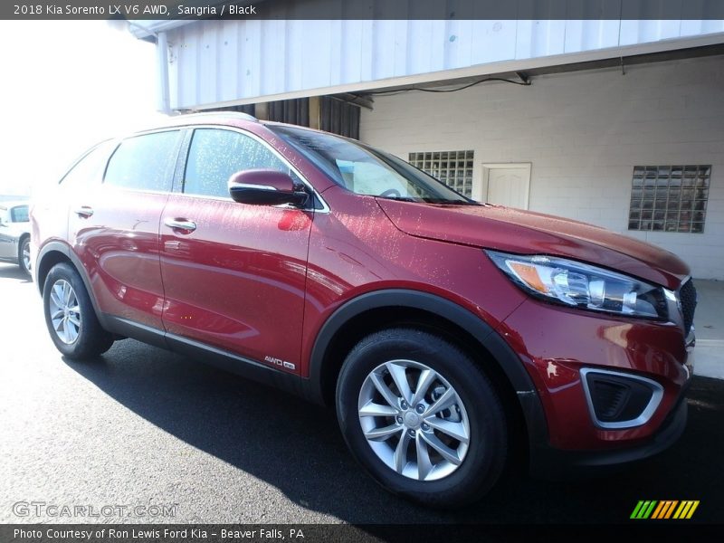 Sangria / Black 2018 Kia Sorento LX V6 AWD