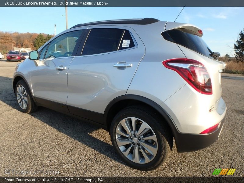 Quicksilver Metallic / Ebony 2018 Buick Encore Preferred