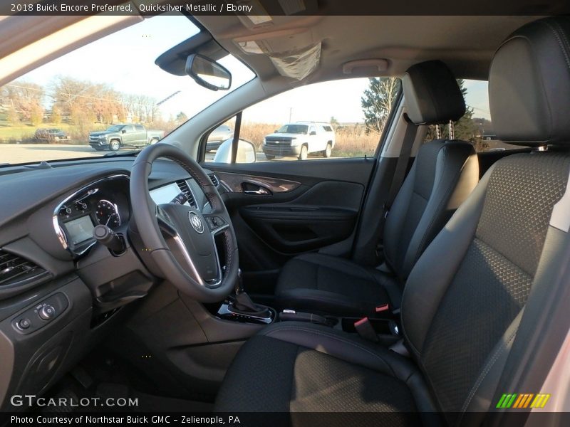 Quicksilver Metallic / Ebony 2018 Buick Encore Preferred