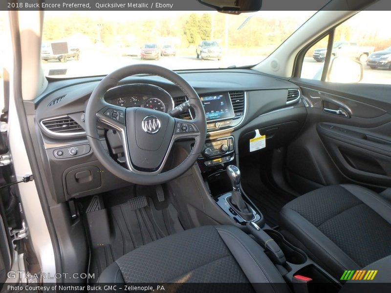 Quicksilver Metallic / Ebony 2018 Buick Encore Preferred