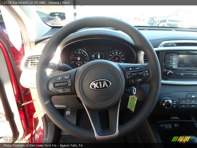 Sangria / Black 2018 Kia Sorento LX V6 AWD