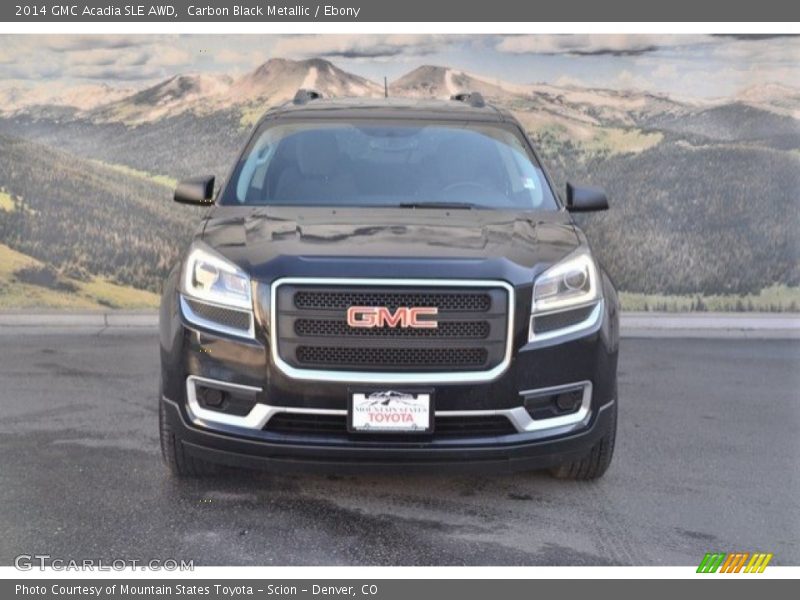 Carbon Black Metallic / Ebony 2014 GMC Acadia SLE AWD