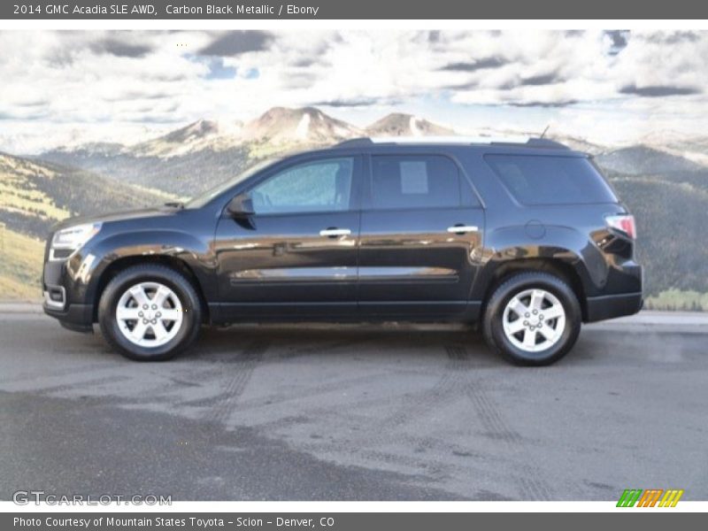 Carbon Black Metallic / Ebony 2014 GMC Acadia SLE AWD
