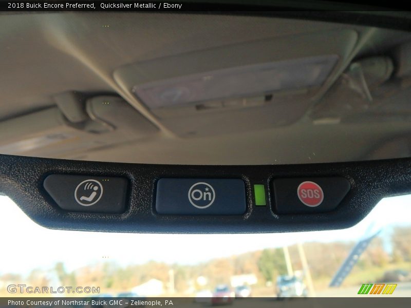 Quicksilver Metallic / Ebony 2018 Buick Encore Preferred