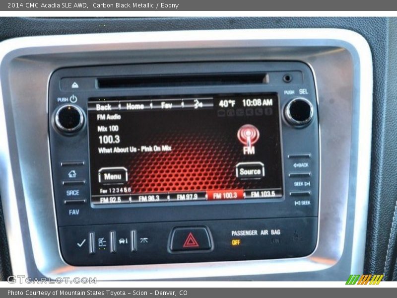 Carbon Black Metallic / Ebony 2014 GMC Acadia SLE AWD