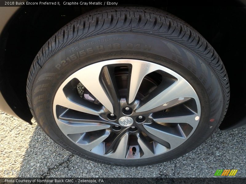Graphite Gray Metallic / Ebony 2018 Buick Encore Preferred II