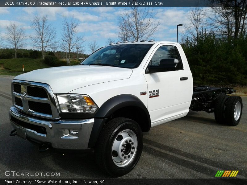 Bright White / Black/Diesel Gray 2018 Ram 4500 Tradesman Regular Cab 4x4 Chassis