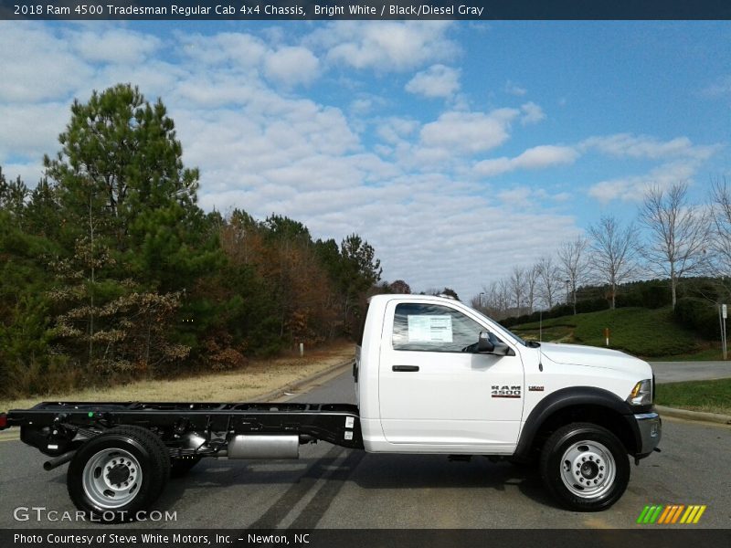 Bright White / Black/Diesel Gray 2018 Ram 4500 Tradesman Regular Cab 4x4 Chassis
