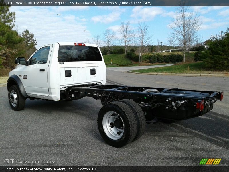 Bright White / Black/Diesel Gray 2018 Ram 4500 Tradesman Regular Cab 4x4 Chassis