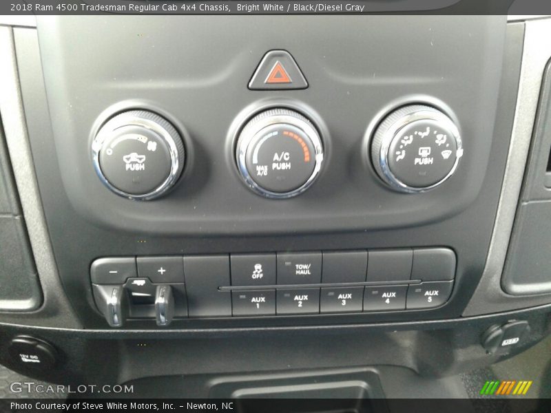 Bright White / Black/Diesel Gray 2018 Ram 4500 Tradesman Regular Cab 4x4 Chassis