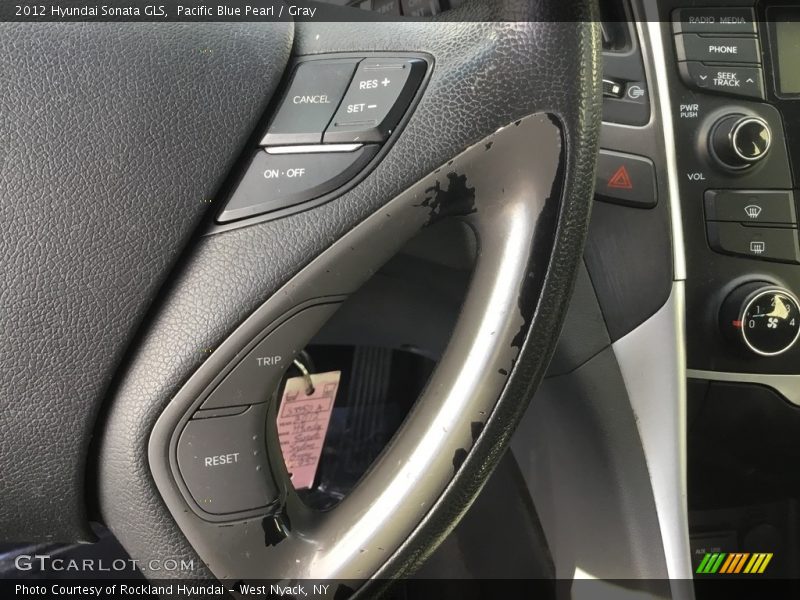 Pacific Blue Pearl / Gray 2012 Hyundai Sonata GLS