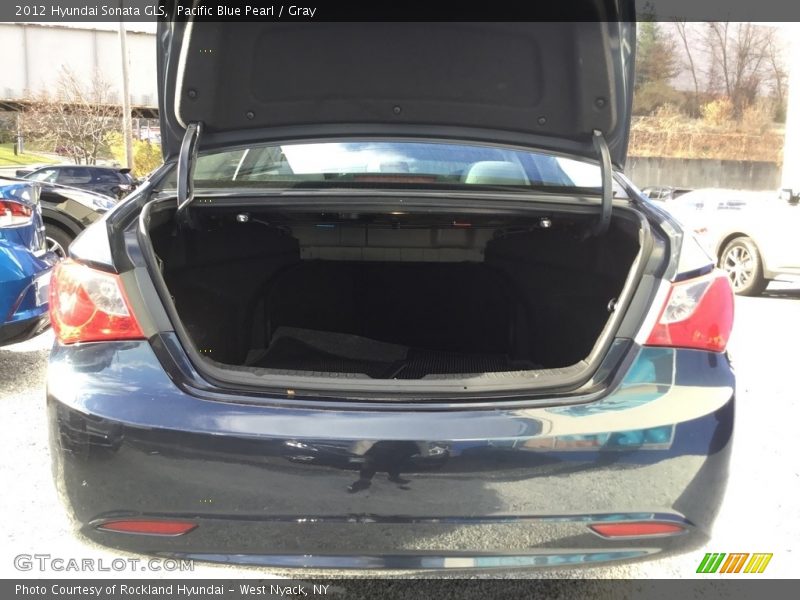 Pacific Blue Pearl / Gray 2012 Hyundai Sonata GLS