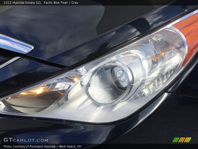 Pacific Blue Pearl / Gray 2012 Hyundai Sonata GLS