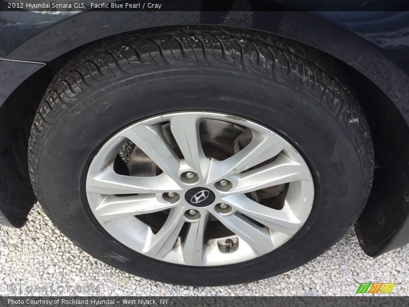 Pacific Blue Pearl / Gray 2012 Hyundai Sonata GLS