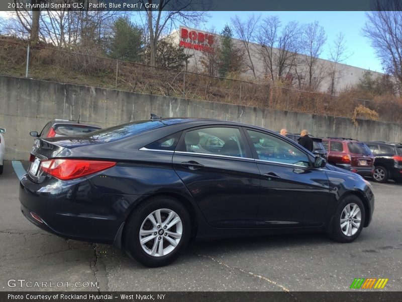 Pacific Blue Pearl / Gray 2012 Hyundai Sonata GLS