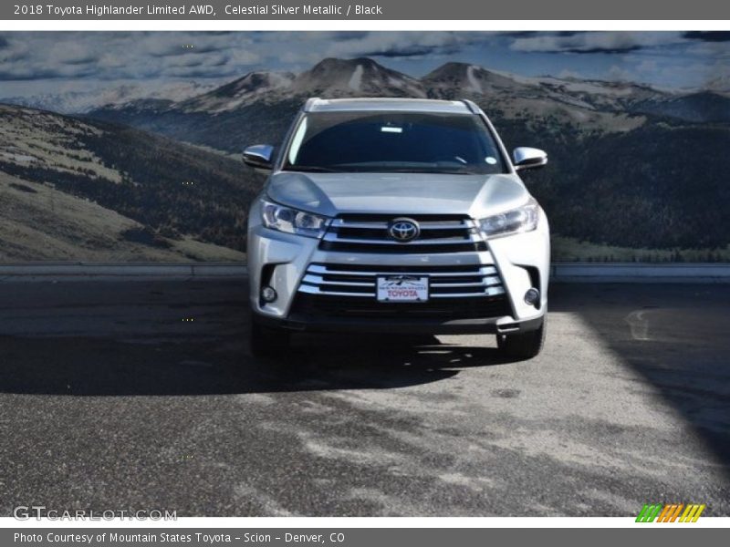 Celestial Silver Metallic / Black 2018 Toyota Highlander Limited AWD