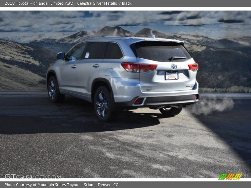 Celestial Silver Metallic / Black 2018 Toyota Highlander Limited AWD
