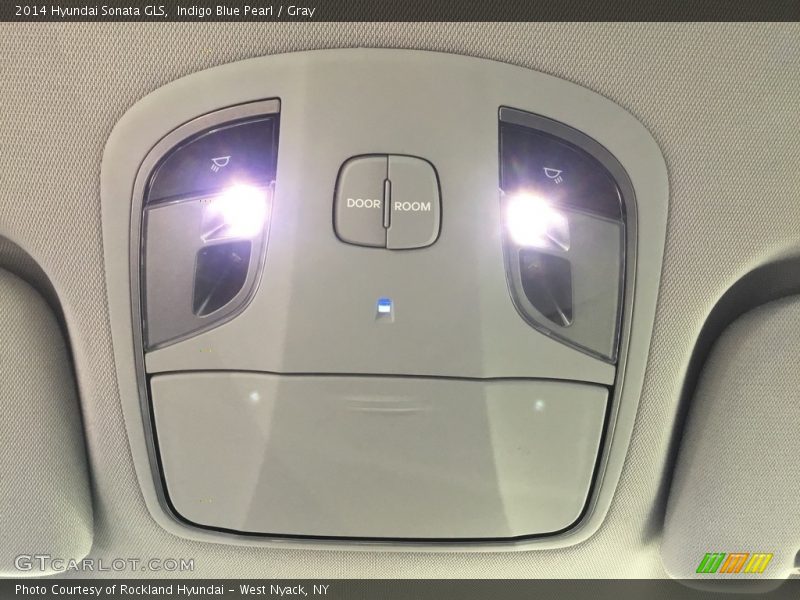 Indigo Blue Pearl / Gray 2014 Hyundai Sonata GLS