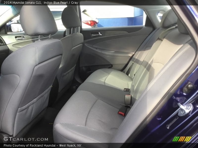Indigo Blue Pearl / Gray 2014 Hyundai Sonata GLS