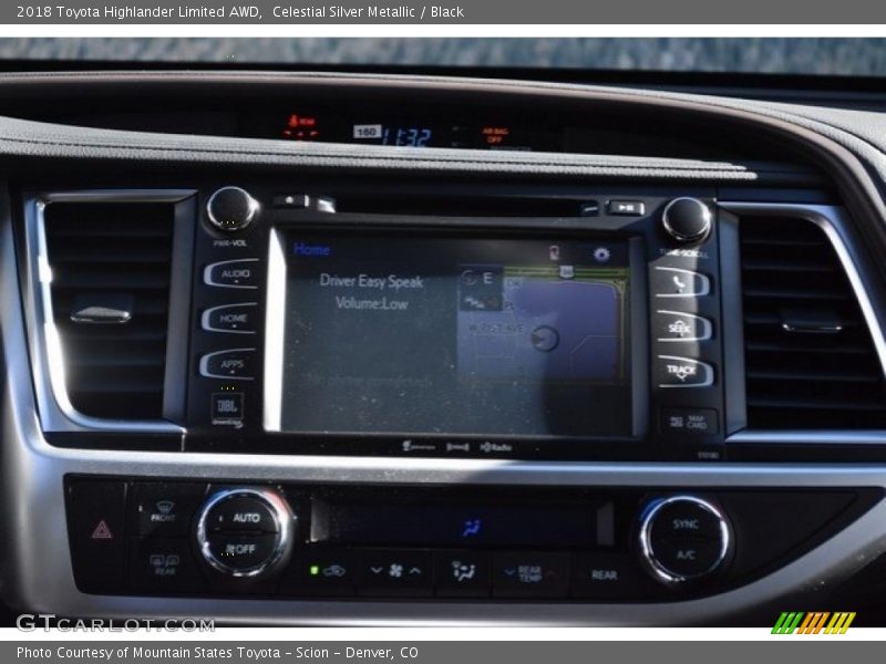 Celestial Silver Metallic / Black 2018 Toyota Highlander Limited AWD