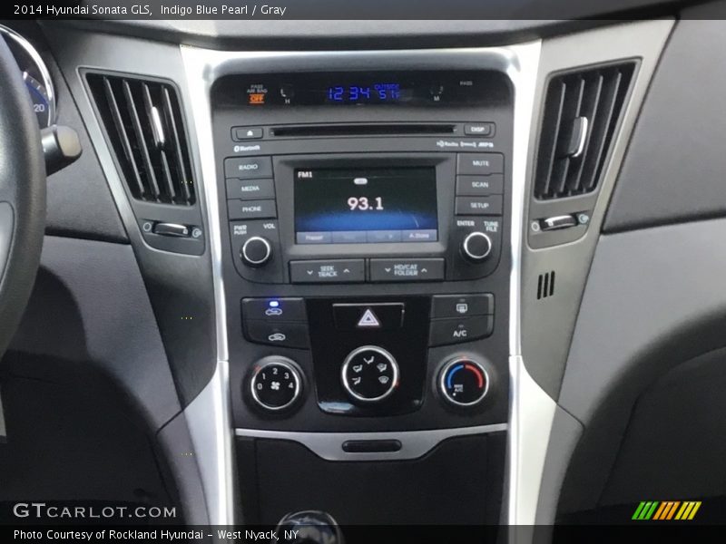Indigo Blue Pearl / Gray 2014 Hyundai Sonata GLS