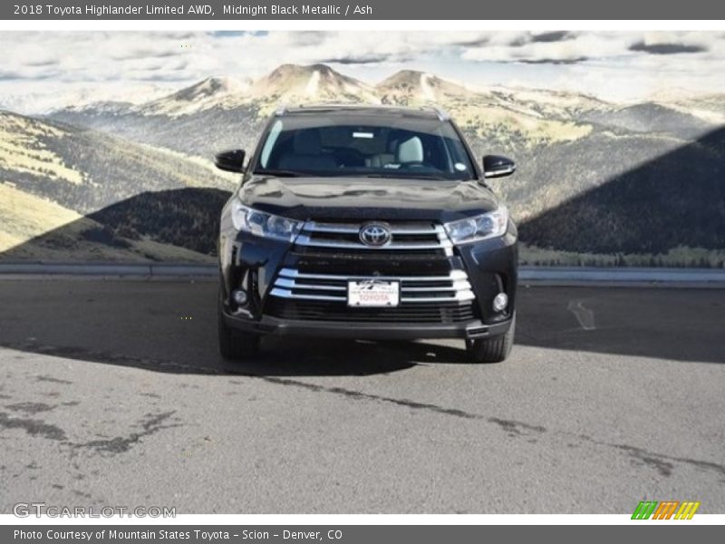Midnight Black Metallic / Ash 2018 Toyota Highlander Limited AWD