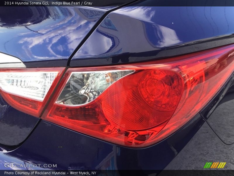 Indigo Blue Pearl / Gray 2014 Hyundai Sonata GLS