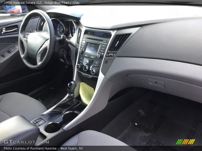 Indigo Blue Pearl / Gray 2014 Hyundai Sonata GLS