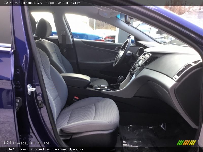 Indigo Blue Pearl / Gray 2014 Hyundai Sonata GLS