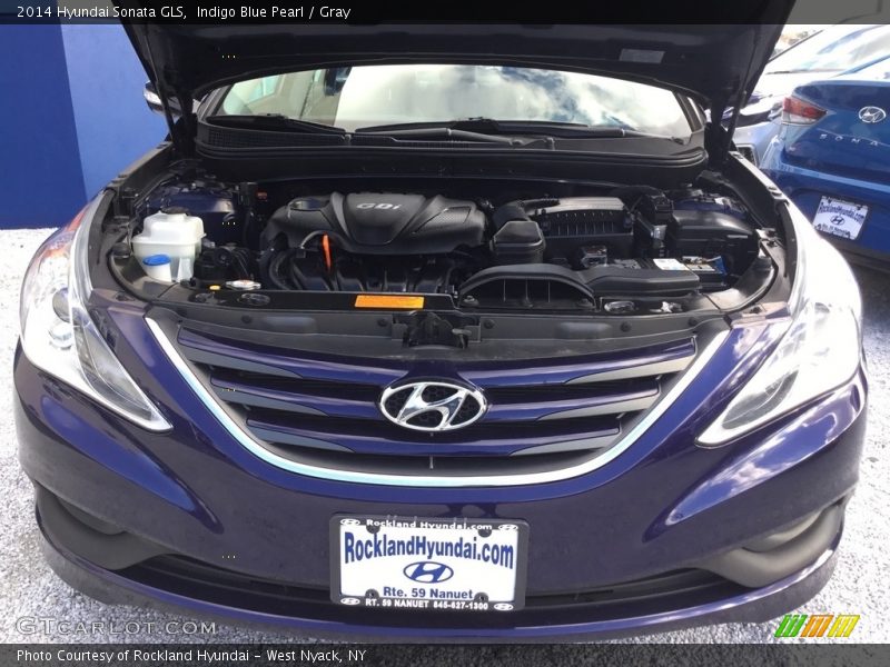 Indigo Blue Pearl / Gray 2014 Hyundai Sonata GLS