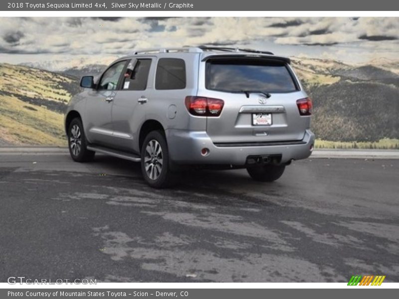 Silver Sky Metallic / Graphite 2018 Toyota Sequoia Limited 4x4