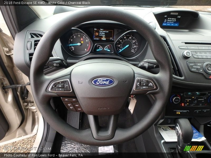 White Gold / Charcoal Black 2018 Ford Escape SE 4WD