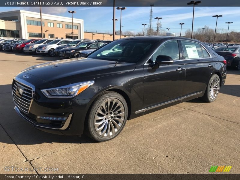 Victoria Black / Black 2018 Hyundai Genesis G90 AWD