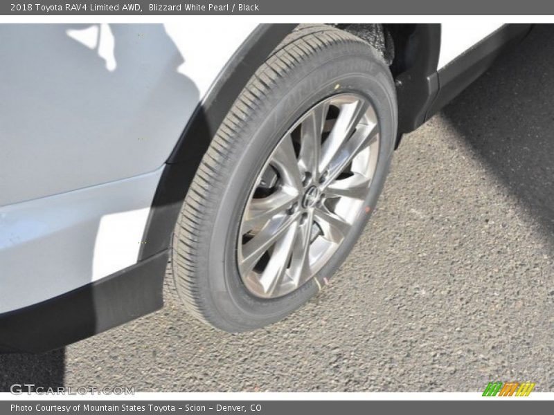 Blizzard White Pearl / Black 2018 Toyota RAV4 Limited AWD