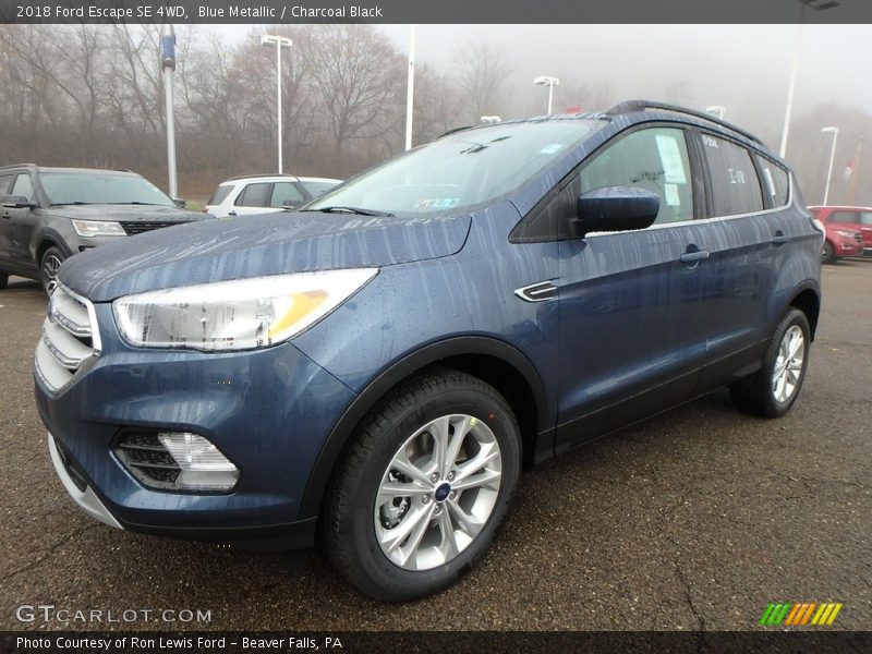 Blue Metallic / Charcoal Black 2018 Ford Escape SE 4WD