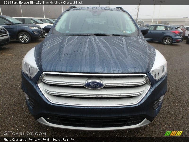 Blue Metallic / Charcoal Black 2018 Ford Escape SE 4WD