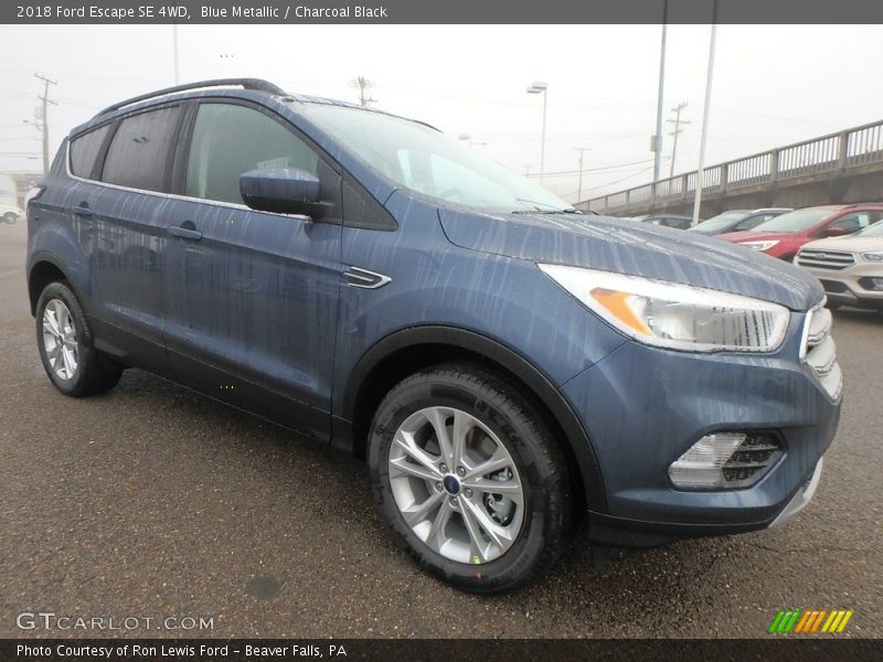 Blue Metallic / Charcoal Black 2018 Ford Escape SE 4WD