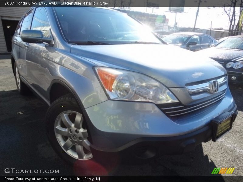 Glacier Blue Metallic / Gray 2007 Honda CR-V EX-L 4WD