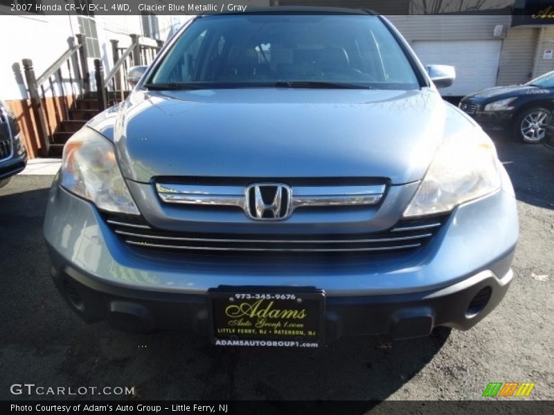 Glacier Blue Metallic / Gray 2007 Honda CR-V EX-L 4WD