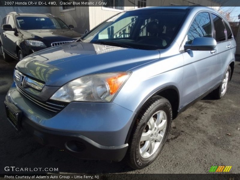 Glacier Blue Metallic / Gray 2007 Honda CR-V EX-L 4WD